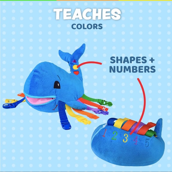 Buckle Toys Blue Whale - Picture 1 of 10